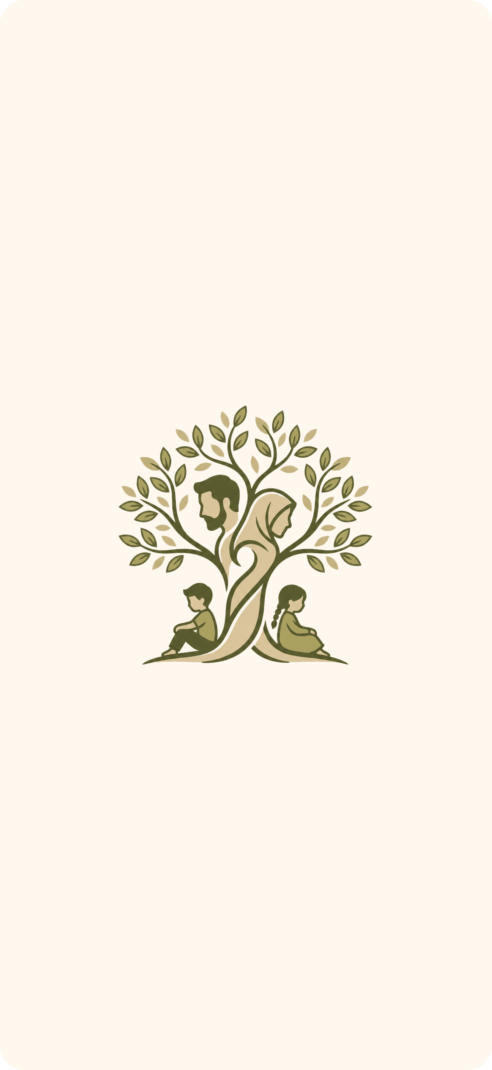 Qiyami splash screen with the family tree mark